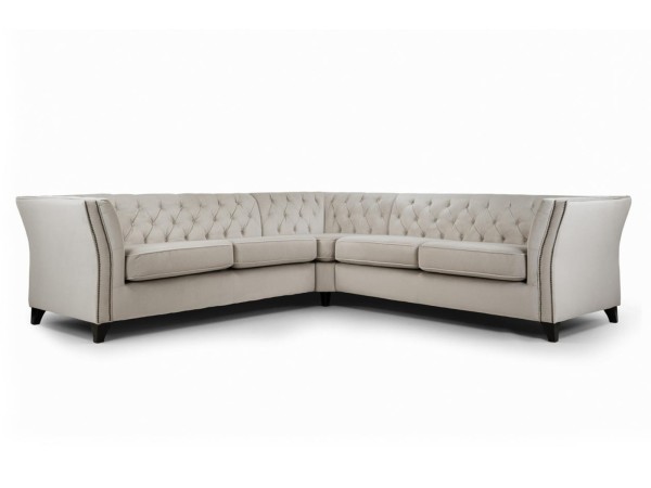 Chimes - Warwick Corner Sofa - Charcoal Stone - Without Foot Stool