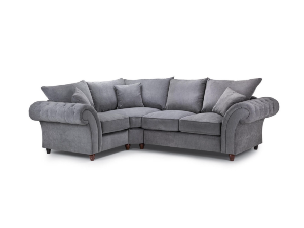 Chimes - Belvedere Left Hand Corner Sofa - Charcoal Grey