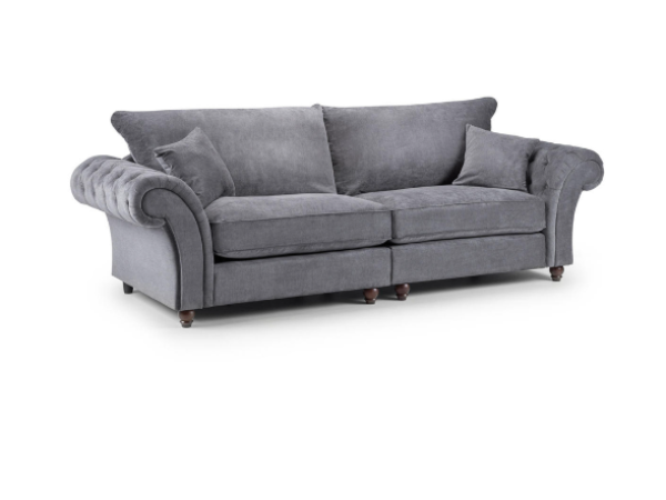 Chimes - Belvedere 4 seater sofa - Charcoal Grey