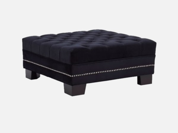 Chimes - Kilburn Black Footstool