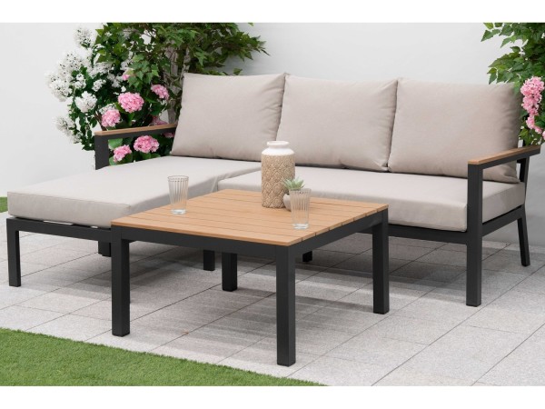 Nova - Heidi 3 Seater Chaise Sofa Set with Rectangular Coffee Table