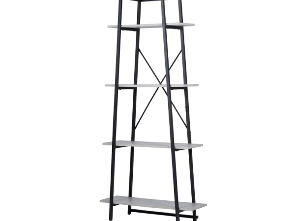Sade 170cm 4-Tier Black and Grey Display Unit