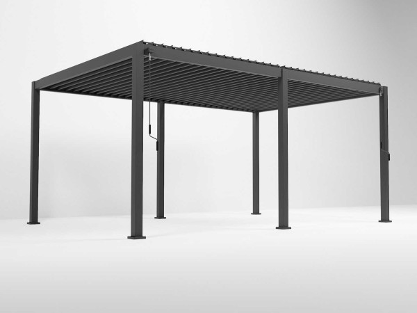 Nova - Titan Aluminium 5.3m x 3m Rectangular Pergola - Grey