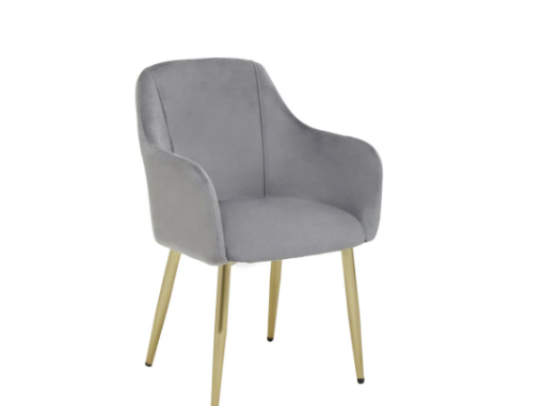 Dulcie Grey Velvet Dining Chair
