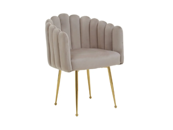 Beau Mink Velvet Dining Chair