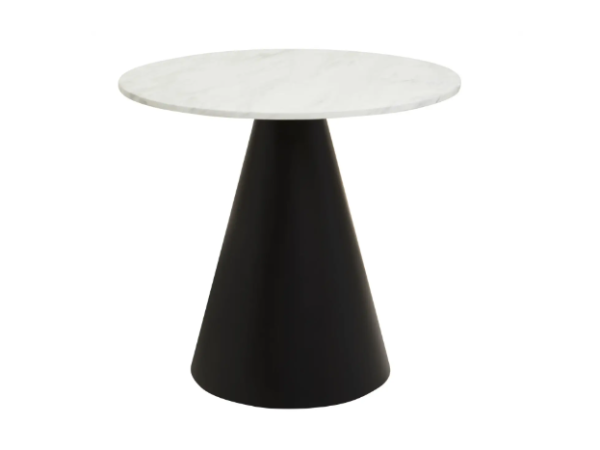 Arcadia Round White Marble Top Dining Table