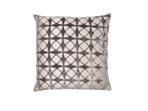Chimes-Spiral Grey Cushion 56 x 56