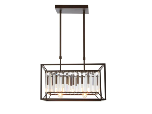 Arianna 4 Bulb Matte Black Celling Light