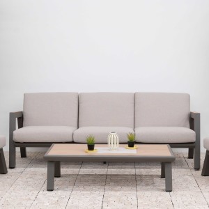 Nova - Hunter 3 Seater Sofa Set with Rectangular Coffee Table - Bronze