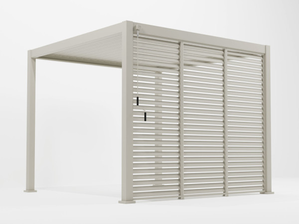 Nova - Titan 1m Aluminium Side Wall - Pebble