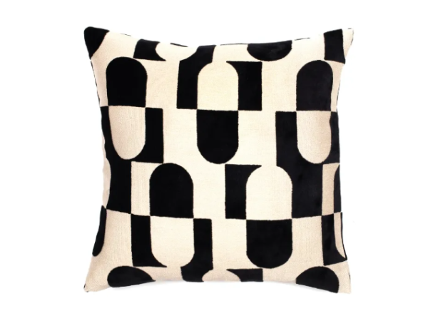 Paul Moneypenny Chillpill Black Large Cushion 56 X 56