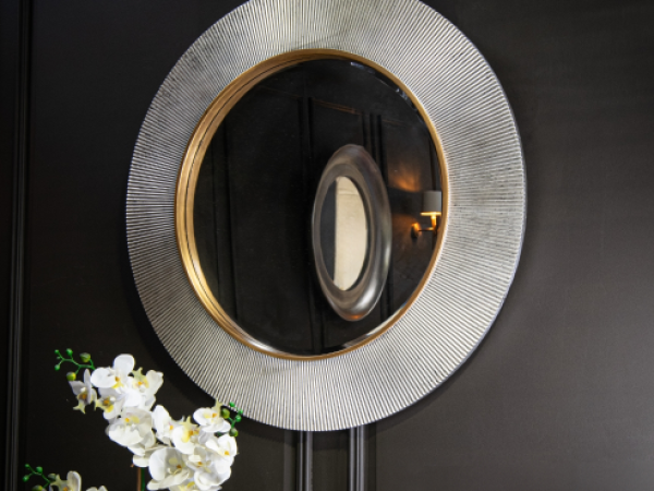 Ellen Silver Finish Wall Mirror
