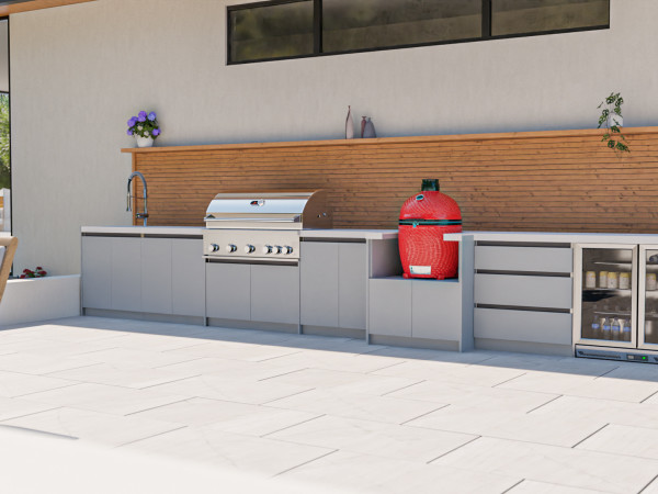 Whistler Grills - Fairford 8 Piece Outdoor Kitchen - Grey