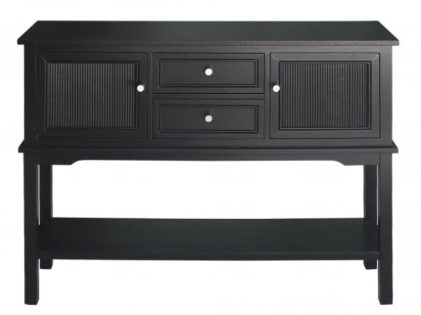 Lianna Black Wood 2 Drawer & 2  Door Sideboard