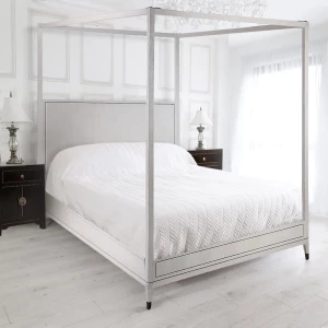Alia Squares Four Poster 5ft. King-size Bed