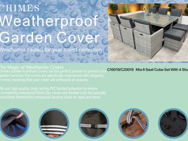 Cover Pack for Chimes 6 Seat Rectangular Cube Sets