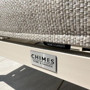 Chimes - Portofino Aluminium & Rope Compact Corner Dining Set With Rising Fire-Pit Table