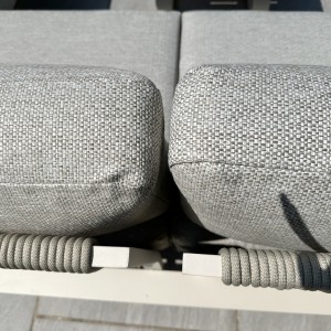 Chimes - Cagliari Aluminium Casual Corner Sofa Set With Coffee Table