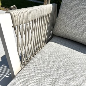 Chimes - Cagliari Aluminium Casual Corner Sofa Set With Coffee Table