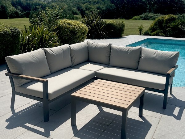 Nova - Heidi Corner Sofa Dining Set with Square Coffee Table