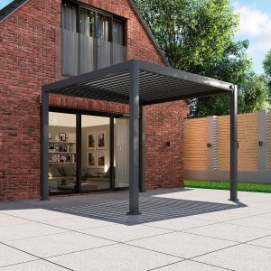 Nova - Titan Aluminium Pergola - Grey