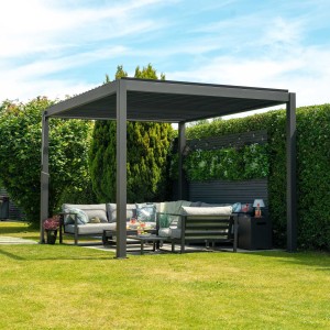 Nova - Titan Aluminium Pergola - Grey