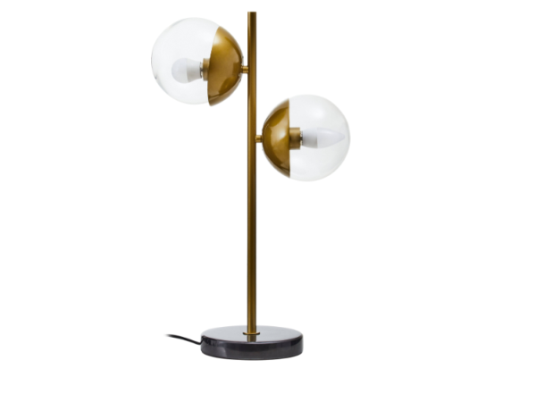 Cadence Large Table Lamp with Black Marble Base