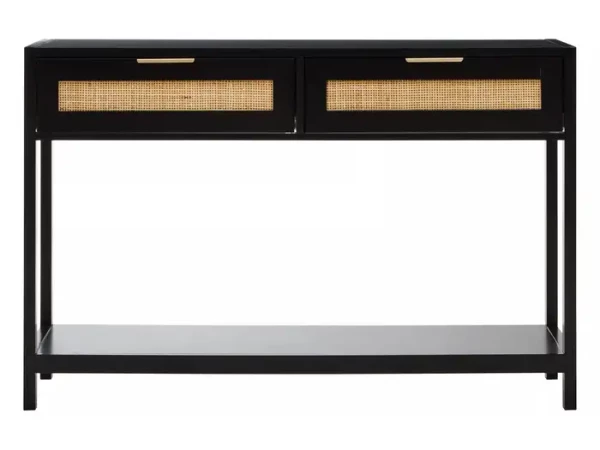 Barron Black Wood Console Table
