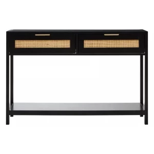 Barron Black Wood Console Table