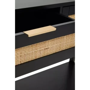 Barron Black Wood Console Table