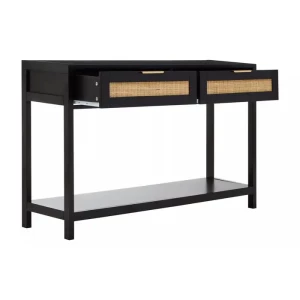 Barron Black Wood Console Table