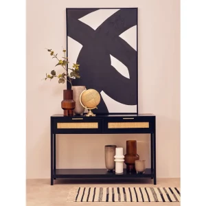 Barron Black Wood Console Table