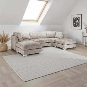 Belfry U Shape Sofa Full Back - Truffle
