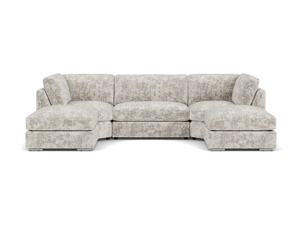 Belfry U Shape Sofa Full Back - Truffle