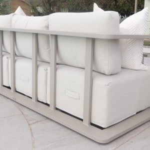 Chimes - Capri 3 Seat Aluminium Sofa Set With Coffee Table