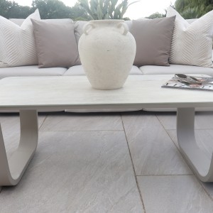 Chimes - Capri 3 Seat Aluminium Sofa Set With Coffee Table