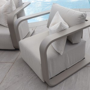 Chimes - Capri 3 Seat Aluminium Sofa Set With Coffee Table