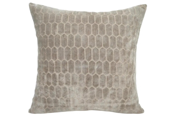 Malini Large Albie Taupe Cushion 56 x 56