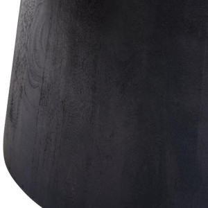 Mava Mango Wood Oval Dining Table in Black Finish