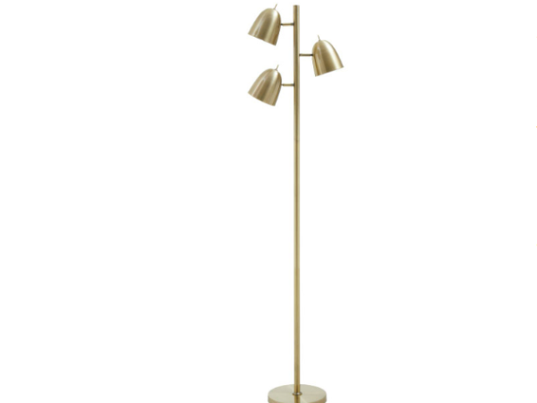 Nevada Brass Finish Floor Lamp