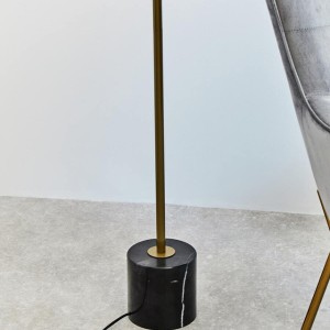 Revel 2 Bulb Gold Finish Metal Floor Lamp