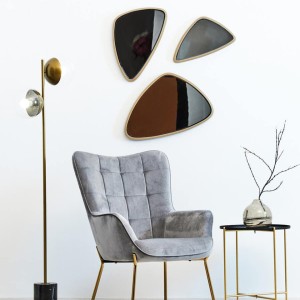 Revel 2 Bulb Gold Finish Metal Floor Lamp