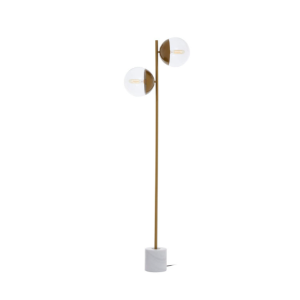 Revel Two Light Gold Finish Floor Lamp