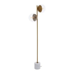 Revel Two Light Gold Finish Floor Lamp