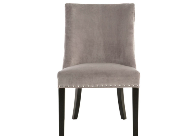 Rendal Park Grey Velvet With Tufted Back Dining Chair