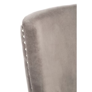 Rendal Park Grey Velvet With Tufted Back Dining Chair