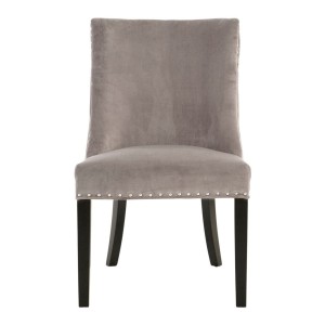 Rendal Park Grey Velvet With Tufted Back Dining Chair