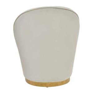 Kids Teigan Cream Velvet Gold Base Chair