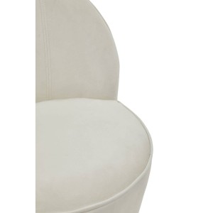 Kids Teigan Cream Velvet Gold Base Chair