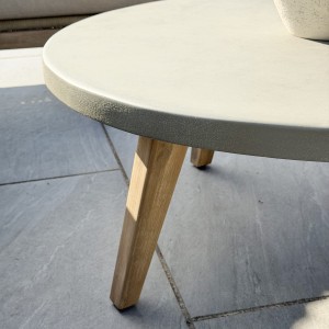 Nova - Summer Corner Sofa Set with Round Coffee Table & Side Table - Beige